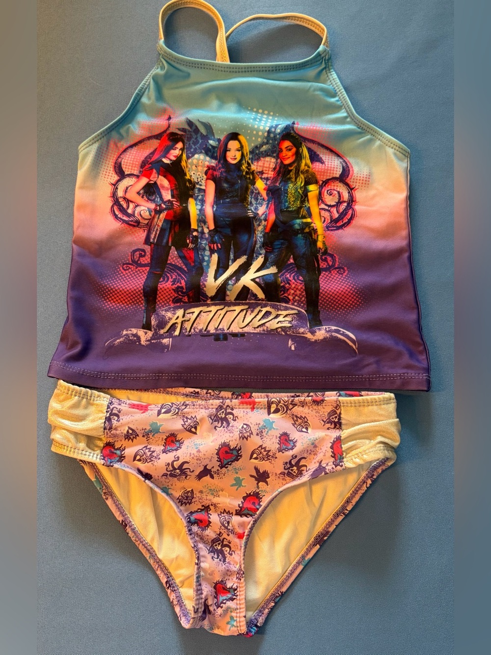 Descendants 2-Piece Swimsuit Girls Size 7/8